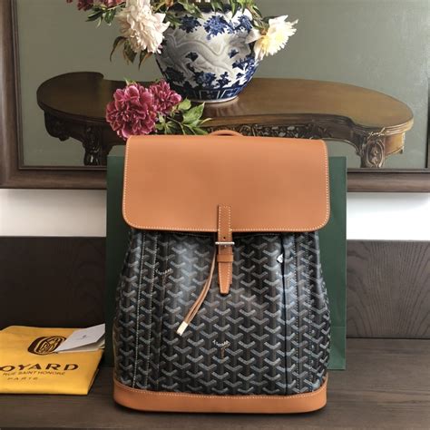 goyard alpin black and tan|Goyard alpin backpack.